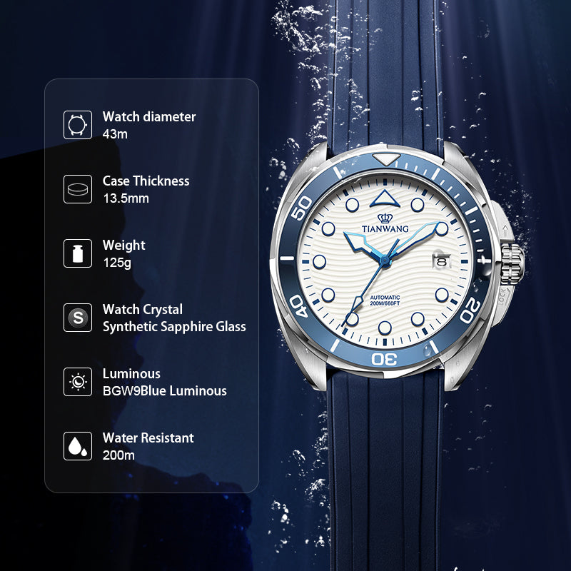 Tianwang 20ATM Diver's Watch