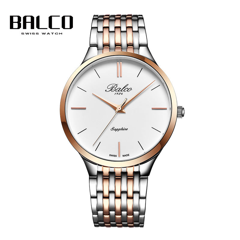 BALCO Male Clock-Quartz,Sapphire Glass,Simple Watch for Daily Wear