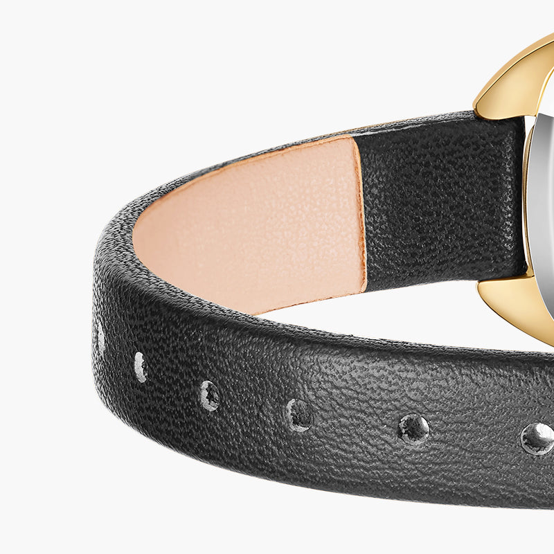 Sotoiru Gold Leather Watch