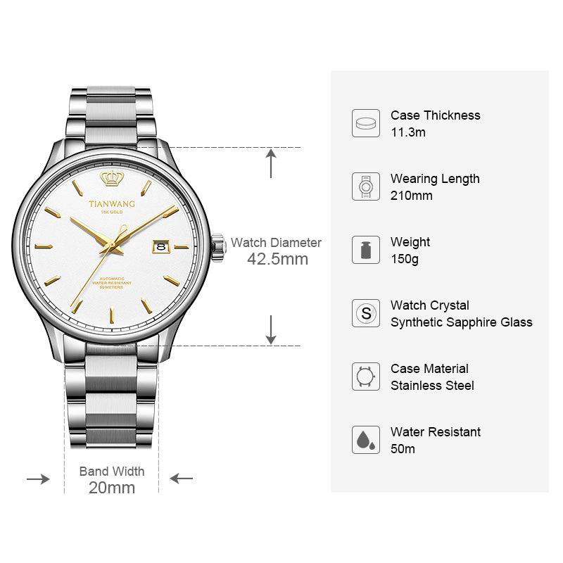 TIAN WANG Men Mechanical Watch GS51524S