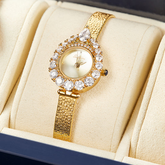 Sotoiru Golden Petal Jewelry Watch