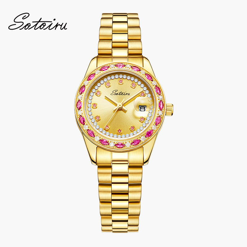 Sotoiru Vintage Gold Jewelry Watch