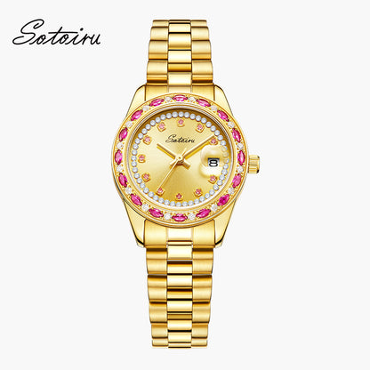 Sotoiru Vintage Gold Jewelry Watch