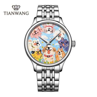 Tianwang Hand-Painted Mechanical Watch