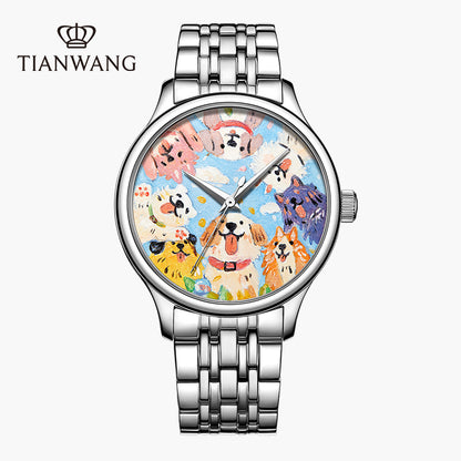 Tianwang Hand-Painted Mechanical Watch
