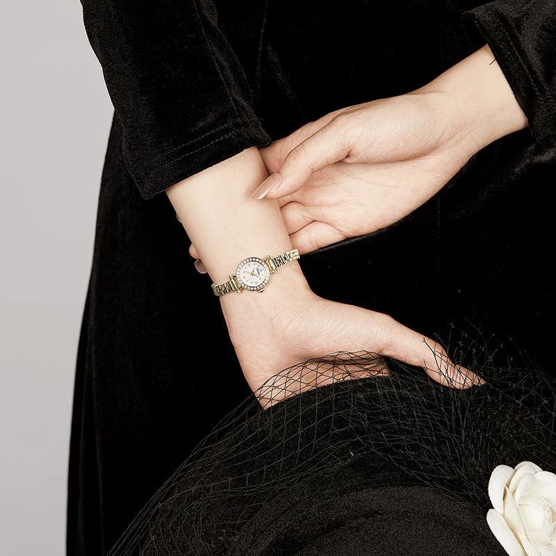 Sotoiru Women Watches Round Rose Gold Bracelet Watch for Birthday Gifts T2018P