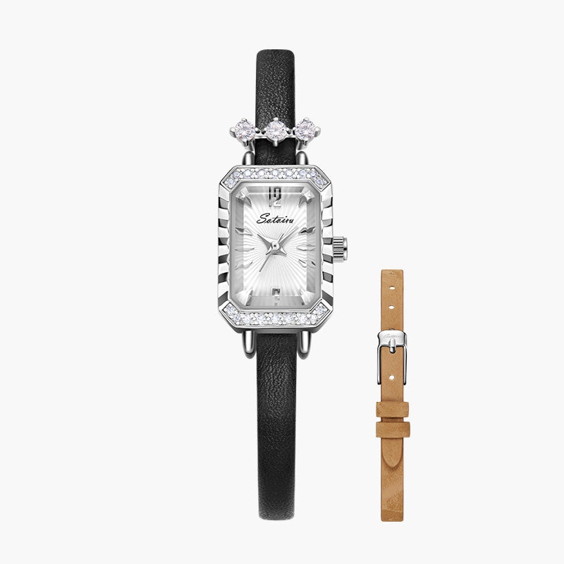 Sotoiru Leather Women's Watch - The Peak of Elegance and Simplicity T2013