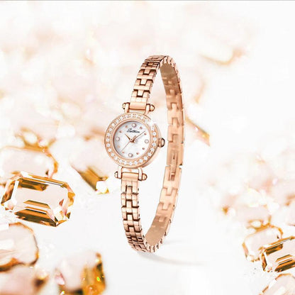 Sotoiru Women Watches Round Rose Gold Bracelet Watch for Birthday Gifts T2018P