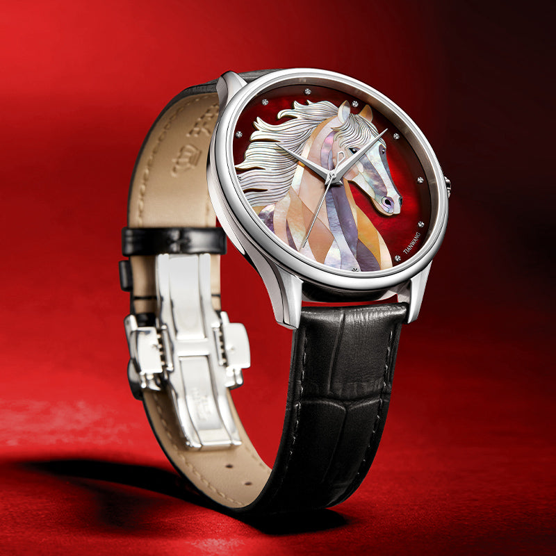 Tianwang Red Raden Mechanical Watch