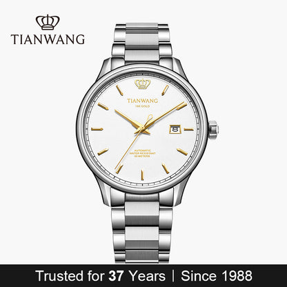 Tianwang 18K Gold Crown Watch