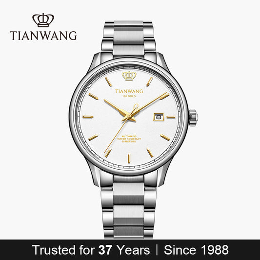 Tianwang 18K Gold Crown Watch