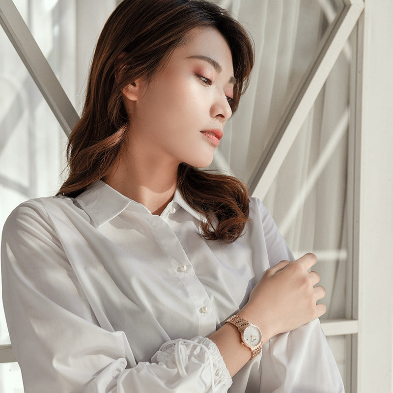 BALCO Women's Quartz Wristwatches-Round,Calendar,Modern Style for Daily Wear