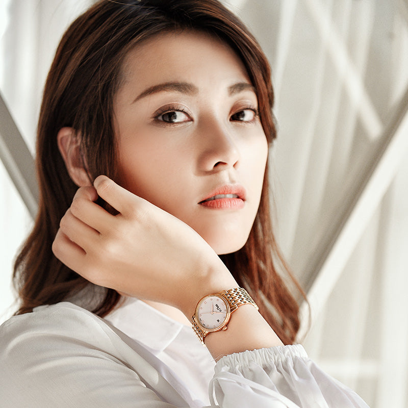 BALCO Women's Quartz Wristwatches-Round,Calendar,Modern Style for Daily Wear