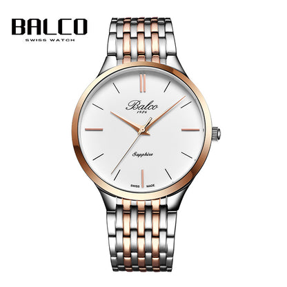 BALCO Male Clock-Quartz,Sapphire Glass,Simple Watch for Daily Wear