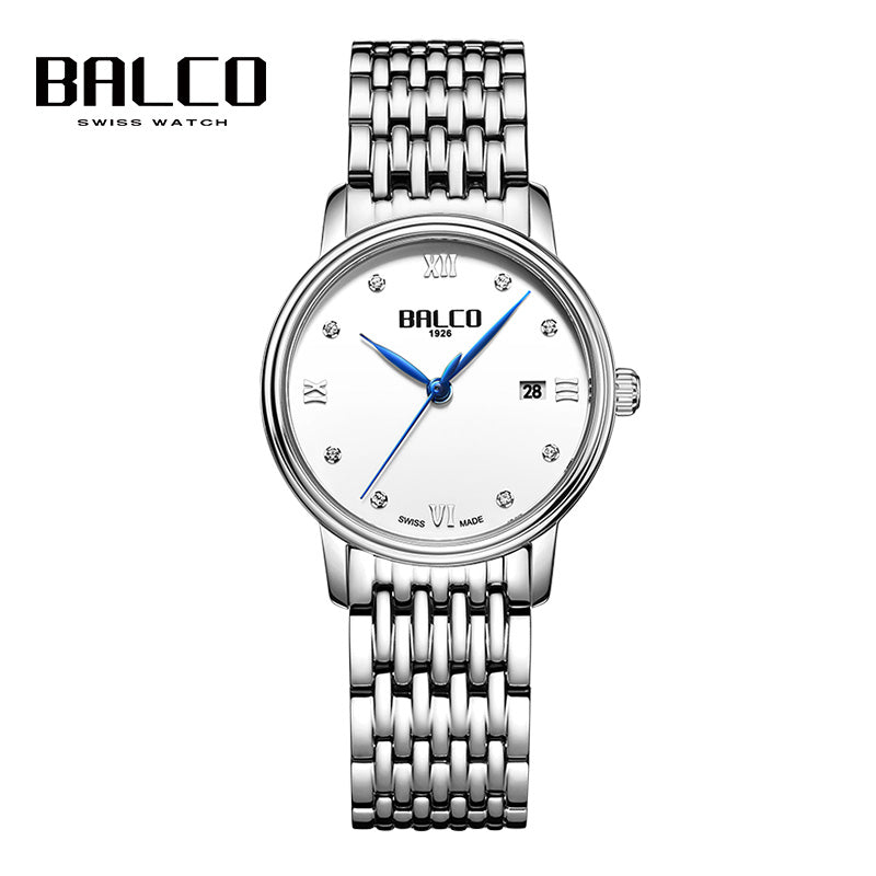 BALCO Women's Quartz Wristwatches-Round,Calendar,Modern Style for Daily Wear