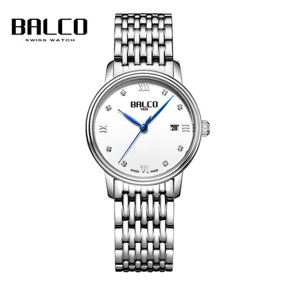 BALCO Women's Quartz Wristwatches-Round,Calendar,Modern Style for Daily Wear