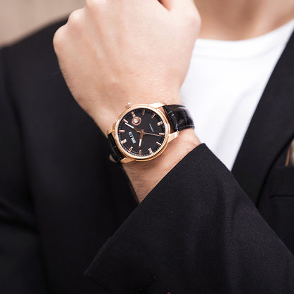 BALCO Men Watch Automatic Leather Vintage Wristwatches