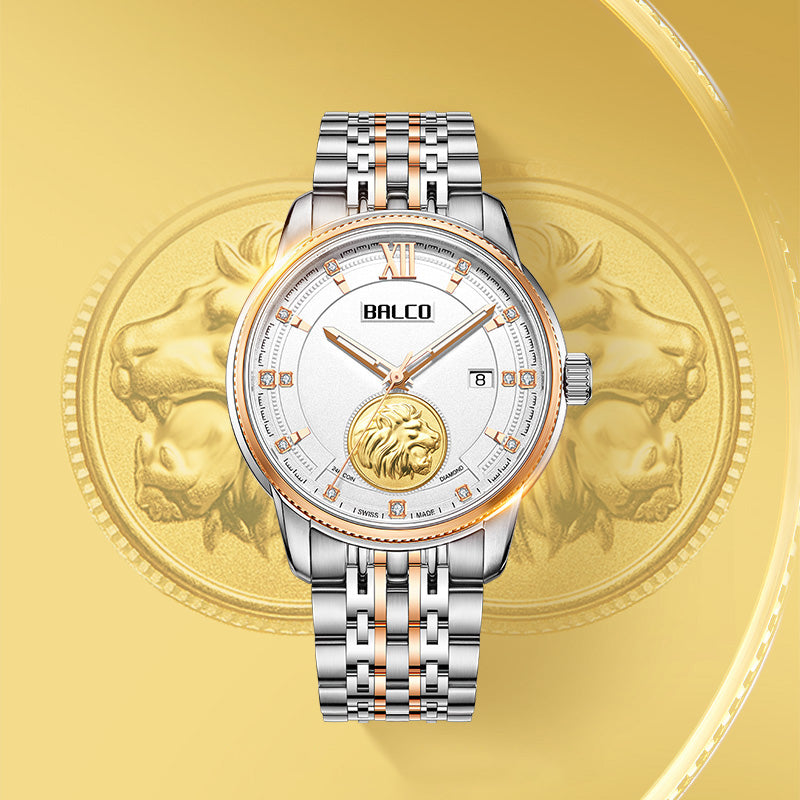 BALCO Automatic Watches For Men-Gold,Sapphire Glass,Luxury Gifts for Birthday