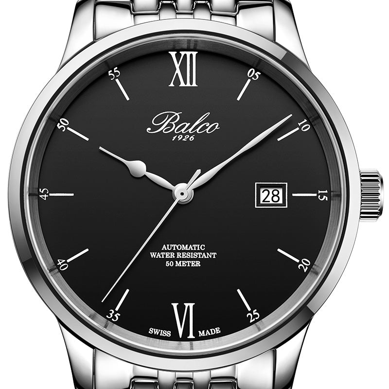 BALCO Men Mechanical Watches Automatic Swiss Steel Watch