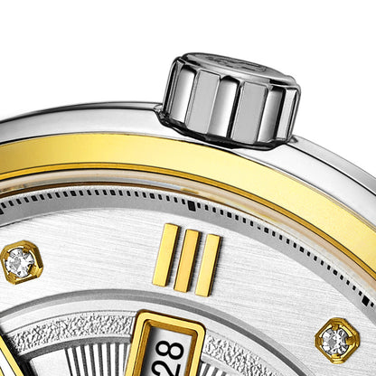 BALCO Quartz Watches For Men-Sapphire Glass,Two-Hand Watch for Work