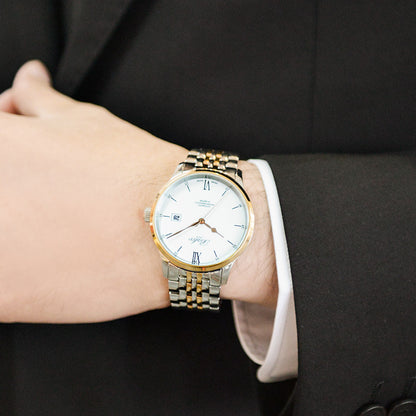 BALCO Men Mechanical Watch Simple Business Steel Wristwatches