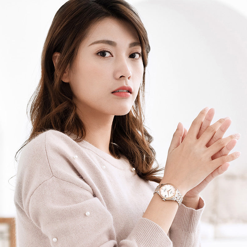 BALCO Ladies Watches-Automatic,Stainless Steel,Simple Wristwatches for Gifts