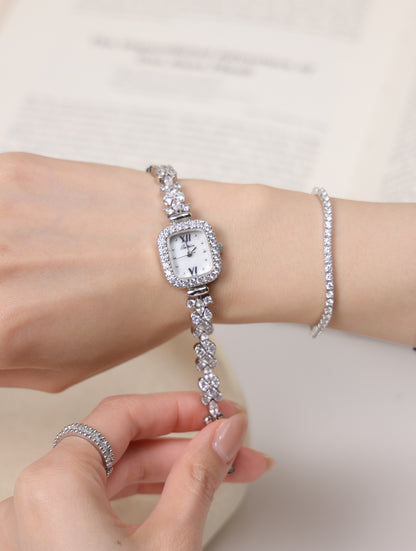 Sotoiru Square Mother-of-Pearl Watch