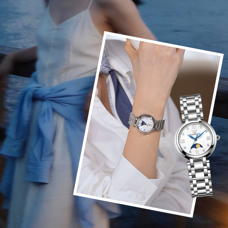 Tianwang Celestial Moon Phase Quartz Watch