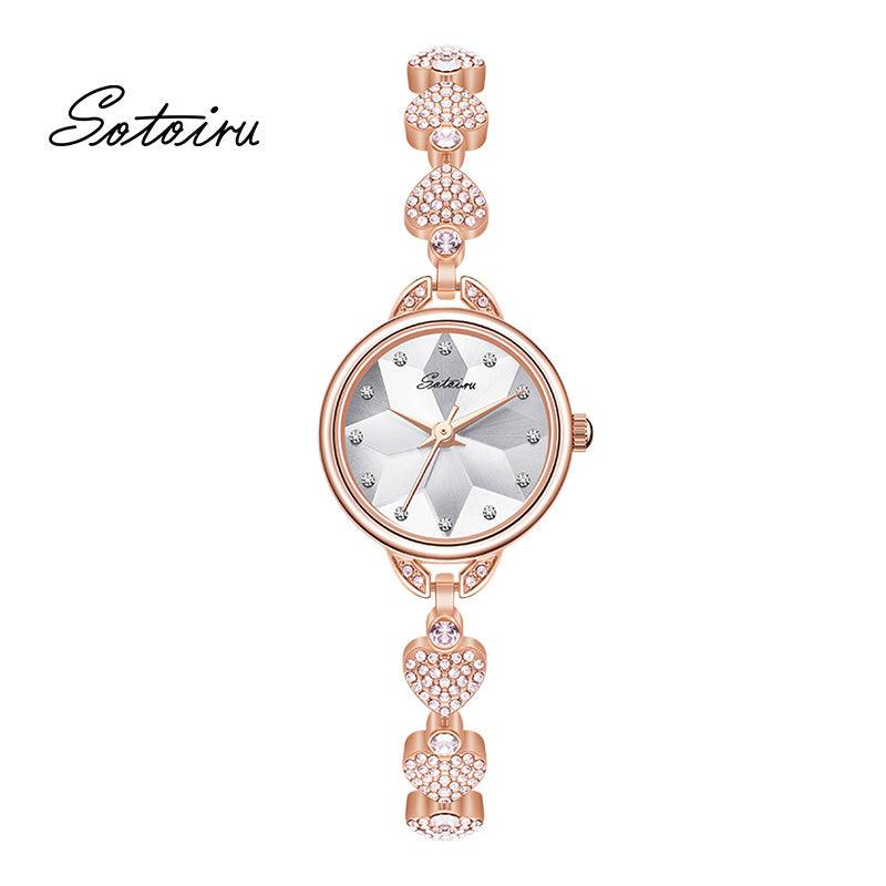 Sotoiru Women Watches Rose Gold Jewellry Accessories for Party T3026P