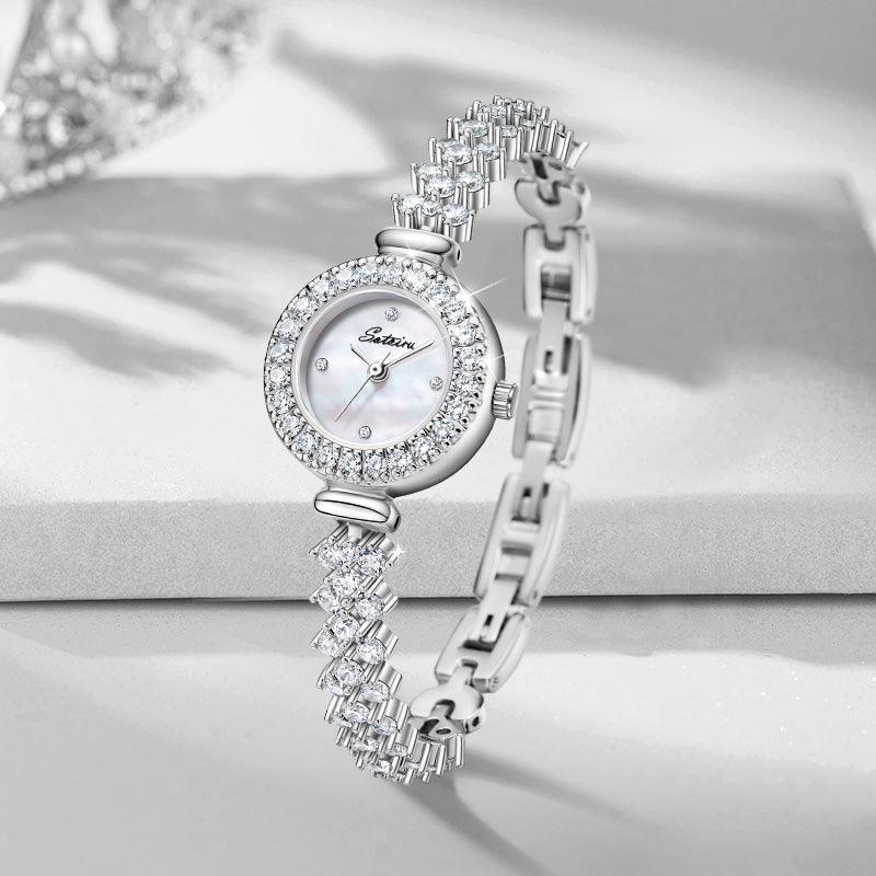 Sotoiru Women Watches Light Luxury Watch With Zircon for Her Gift T2007