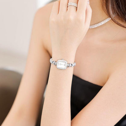 SOTOIRU Square Watches with Full Zircon Party Accessories T2004