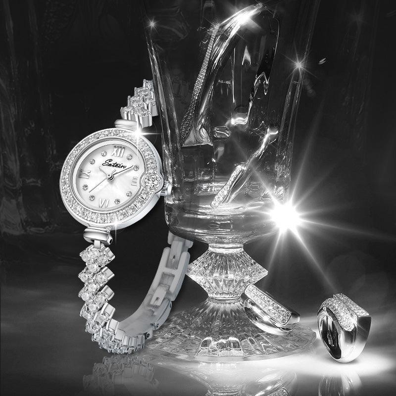 Sotoiru Mermaid Bracelet Women Watches with Full Ziron For Party T2002