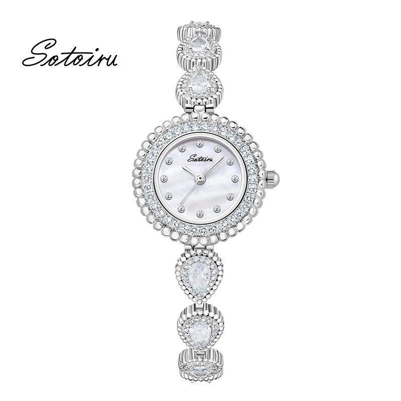 Sotoiru Mother of Pearl Watches with dewdrop design