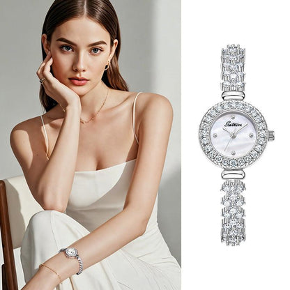 Sotoiru Women Watches Light Luxury Watch With Zircon for Her Gift T2007