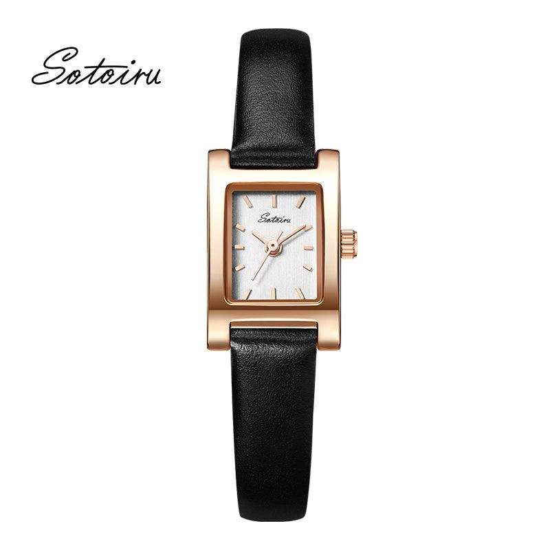 Sotoiru Vintage Leather Watch for Women