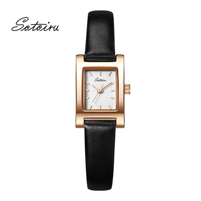 Sotoiru Vintage Leather Watch for Women