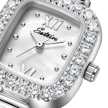 SOTOIRU Square Watches with Full Zircon Party Accessories T2004