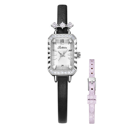Sotoiru Rectangular Interchangeable Strap Watch