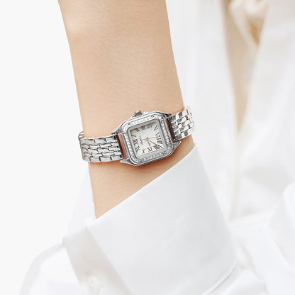 Sotoiru Quartz Watch Fashion Square Ziron Dial Watch for Formal Wear T3020