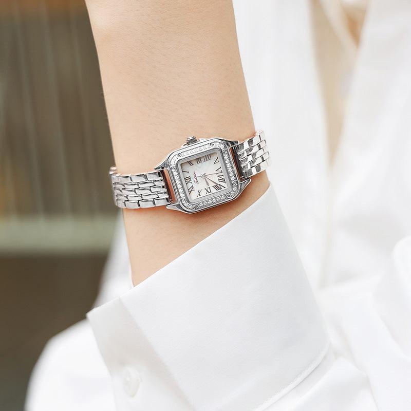 Sotoiru Quartz Watch Fashion Square Ziron Dial Watch for Formal Wear T3020