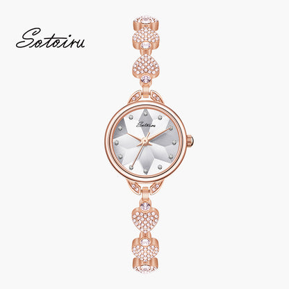 Sotoiru Women Watches Rose Gold Jewellry Accessories for Party T3026P