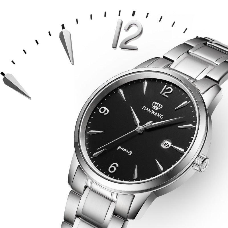Tianwang - Luxury - Stainless - Steel - Wristwatch