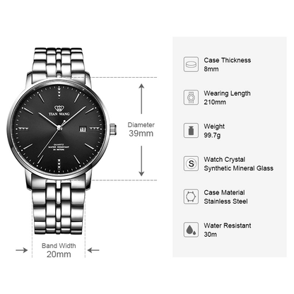 TIAN WANG Men Watch Business Simple Style Watch GS31131