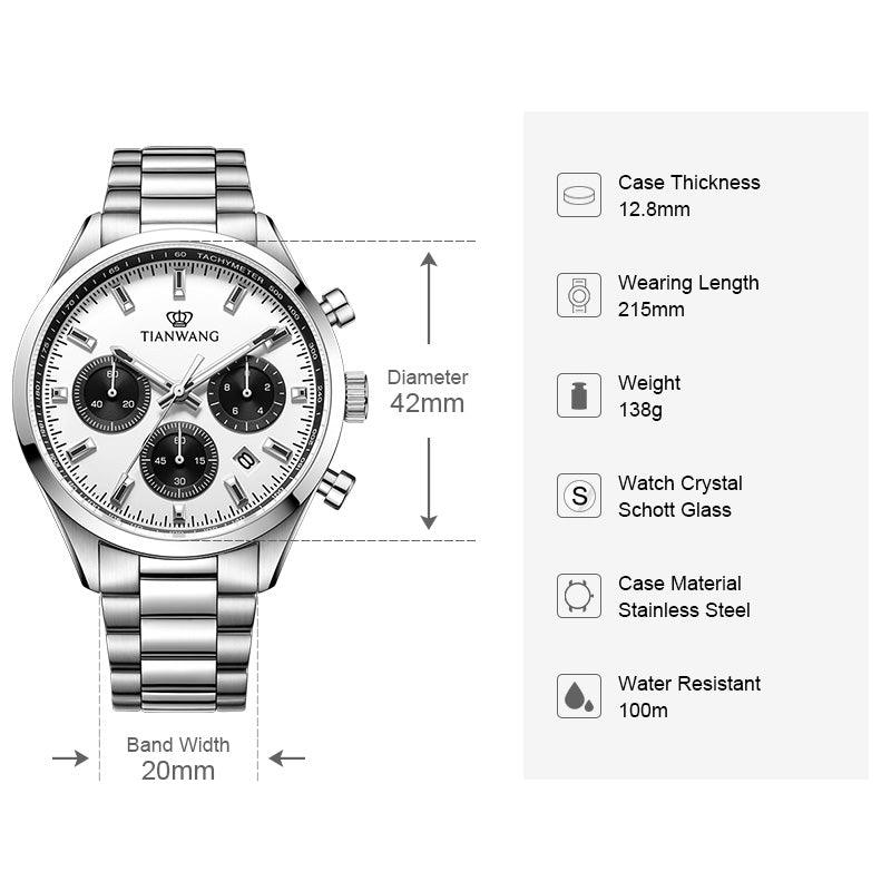 TIAN WANG Men Watch Sports Chronograph Watches GS101390