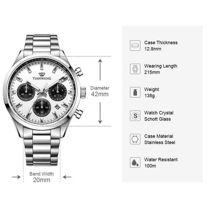 TIAN WANG Men Watch Sports Chronograph Watches GS101390