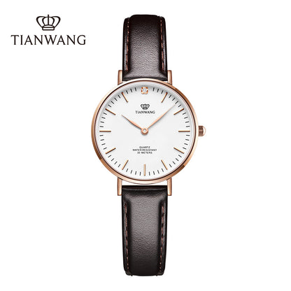 TIANWANG_Women_s_Leather_Watch_-_Slim_Elegant_Design
