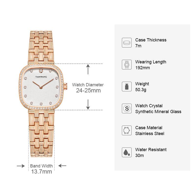 TIAN WANG Diamond Women Watch Luxury Zircon Gems Watches LS31520