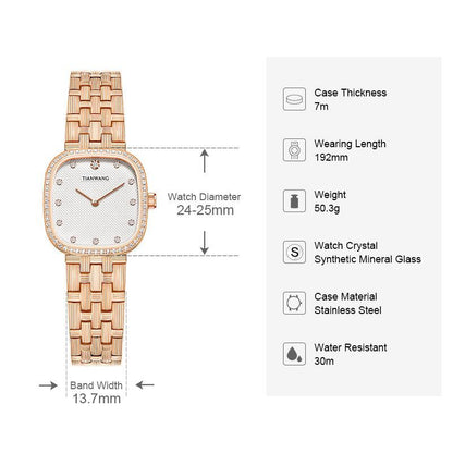 TIAN WANG Diamond Women Watch Luxury Zircon Gems Watches LS31520
