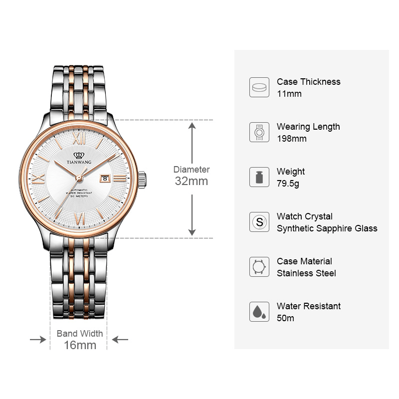 TIAN WANG Women Watches Fashion Watch For Birthday Gift LS51316
