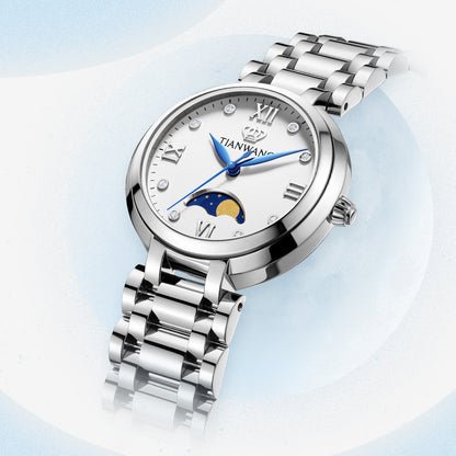 Moon phase display on Tianwang Celestial Quartz Watch